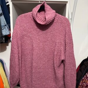 Old Navy Mauve Turtleneck Sweater